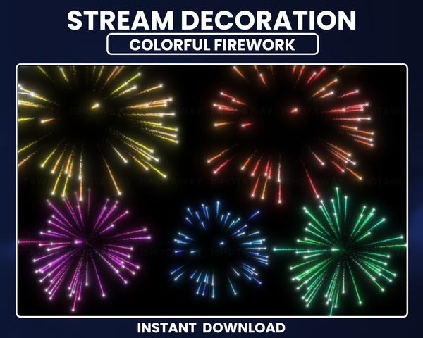 Firework Twitch Stream | Full Screen Overlay | Shot Away