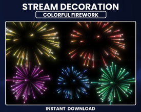 Firework Twitch Stream | Full Screen Overlay | Shot Away