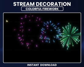 Firework Twitch Stream | Full Screen Overlay | Shot Away