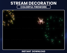 Firework Twitch Stream | Full Screen Overlay | Shot Away