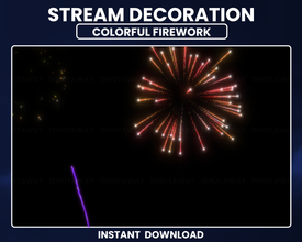 Firework Twitch Stream | Full Screen Overlay | Shot Away