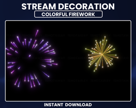 Firework Twitch Stream | Full Screen Overlay | Shot Away