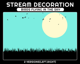 Birds Flying Overlay | Bird Flock Flying Stream | Shot Away