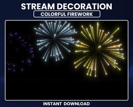 Firework Twitch Stream | Full Screen Overlay | Shot Away