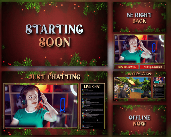 Christmas Stream Animated Free Overlay