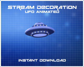 UFO Animated Stream Decoration