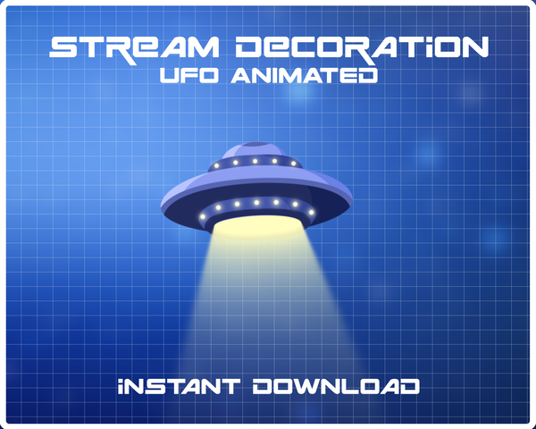 UFO Animated Stream Decoration