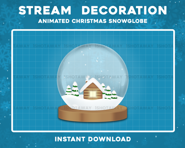 Snow Globe Decor | Christmas Stream Decoration | Shot Away