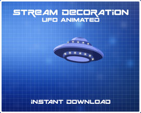 UFO Animated Stream Decoration