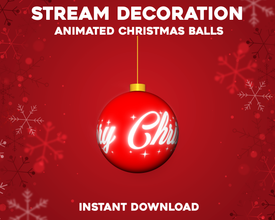 Christmas Stream Overlay | Twitch Stream Decoration | Shot Away