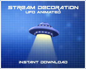 UFO Animated Stream Decoration