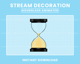 HourGlass Animated  Twitch Stream Decoration.