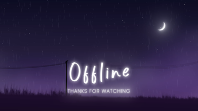 Enchanting Purple Moonlight Night Starry Animated Twitch Stream Overlay
