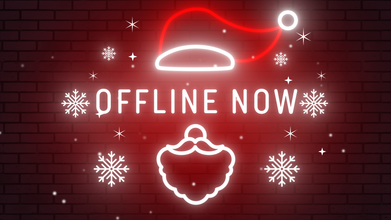 Be Right Back Overlay | Christmas Neon Twitch | Shot Away