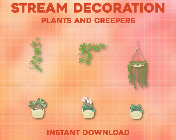 Plants & Creepers Twitch Stream Decoration