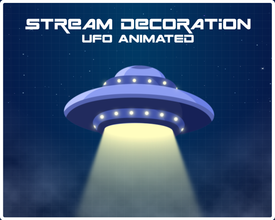 UFO Animated Stream Decoration