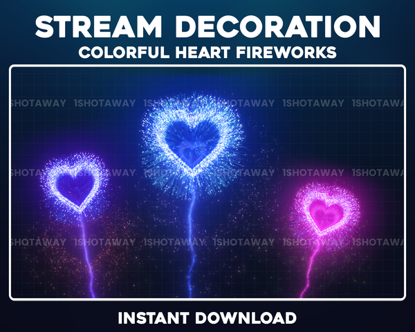 Colorful Twitch Sounds | Fireworks Stream Decoration | Shot Away