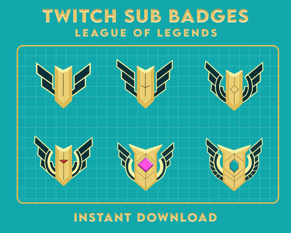 League Of Legends Twitch Sub Badges