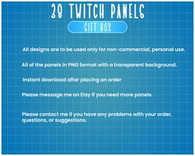 Gift Box 38 Twitch Panels