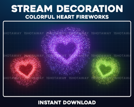 Colorful Twitch Sounds | Fireworks Stream Decoration | Shot Away