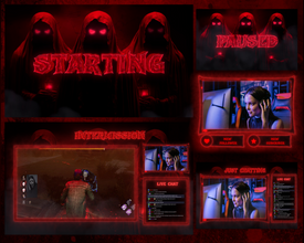 Twitch Devil Overlay Animated, Ghost Twitch Overlay, Twitch Horror Animated Overlay, Black & Red Twitch Overlay, Spooky, Ghost, Devil