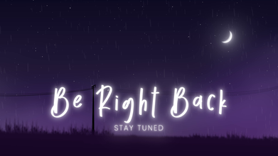 Enchanting Purple Moonlight Night Starry Animated Twitch Stream Overlay