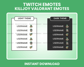 Cute Killjoy Valorant Emotes, Killjoy Valorant Twitch Emotes, Killjoy Angry, Killjoy Happy, Killjoy Surprised