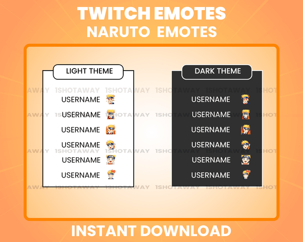 Naruto Twitch Emotes, Naruto Twitch Emotes, Chibi Naruto Emote