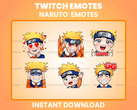 Naruto Twitch Emotes, Naruto Twitch Emotes, Chibi Naruto Emote