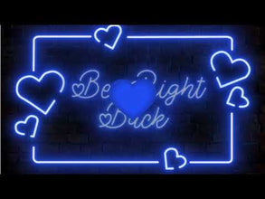Blue Neon Love Twitch stream overlay