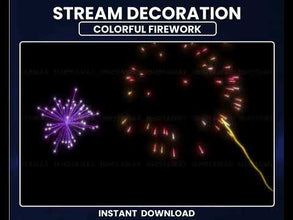 Firework Twitch Stream | Full Screen Overlay | Shot Away