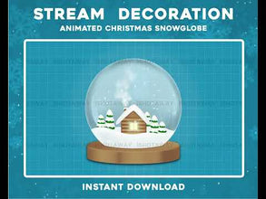 Snow Globe Decor | Christmas Stream Decoration | Shot Away