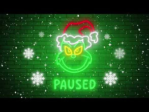 Grinch Twitch Overlays, Animated Black Green Twitch Pack, Christmas Stream Pack, Twitch Overlay Christmas, Grinch, Snowfall, Glowing