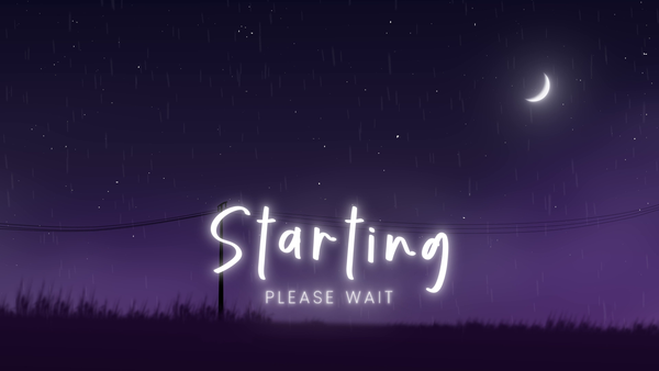 Enchanting Purple Moonlight Night Starry Animated Twitch Stream Overlay