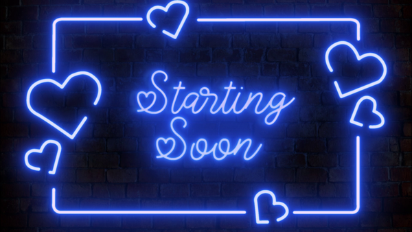 Blue Love Stream | Blue Neon Twitch Overlay | Shot Away