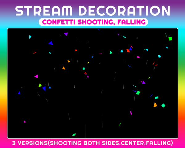 Falling Stream Decoration | Party Season | Shot Away