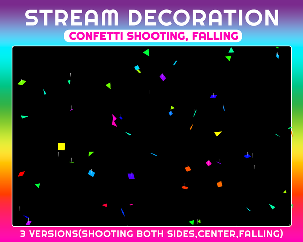 Falling Stream Decoration | Party Season | Shot Away