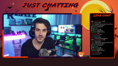 Halloween Animated Spooky Just Chatting Overlay