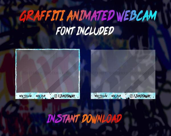 Graffiti Animated Webcam Stream Overlay