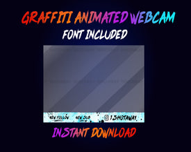 Graffiti Animated Webcam Stream Overlay