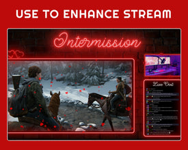 Red Hearts Animated Stream Overlay