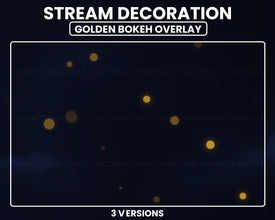 Animated Gold Bokeh Stream Decoration
